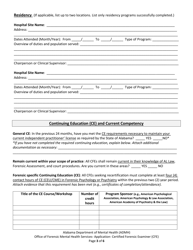 Certified Forensic Examiner (Cfe) Application - Alabama, Page 3