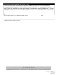 Form 238-2 Application for Renewal of an Idaho Well Drilling Company License - Idaho, Page 6