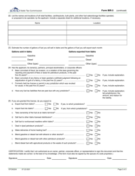 Form IBR-3 Fuel Distributor License Application - Idaho, Page 2