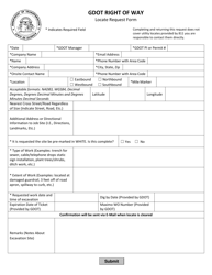 Gdot Right of Way Locate Request Form - Georgia (United States), Page 2