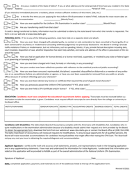 Initial Application for Uniform CPA Examination - Idaho, Page 4
