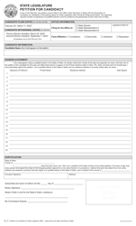 Form SC-1P State Legislature Petition for Candidacy - Idaho, Page 3