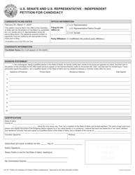 Form SC-3P U.S. Senate and U.S. Representative - Independent Petition for Candidacy - Idaho, Page 2