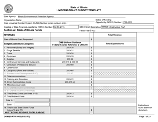 Form GOMBGATU-3002 Uniform Grant Budget Template - Illinois, Page 5