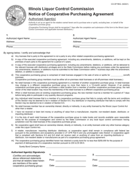Document preview: Notice of Cooperative Purchasing Agreement - Authorized Agent(S) - Illinois