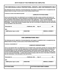 Form 07AC-214 Application for Cancellation of a Fictitious Name Permit - California, Page 2