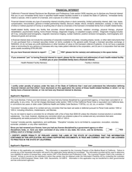 Form 07R-40 Disabled Physician Application for Exemption From Payment of Renewal Fee - California, Page 3