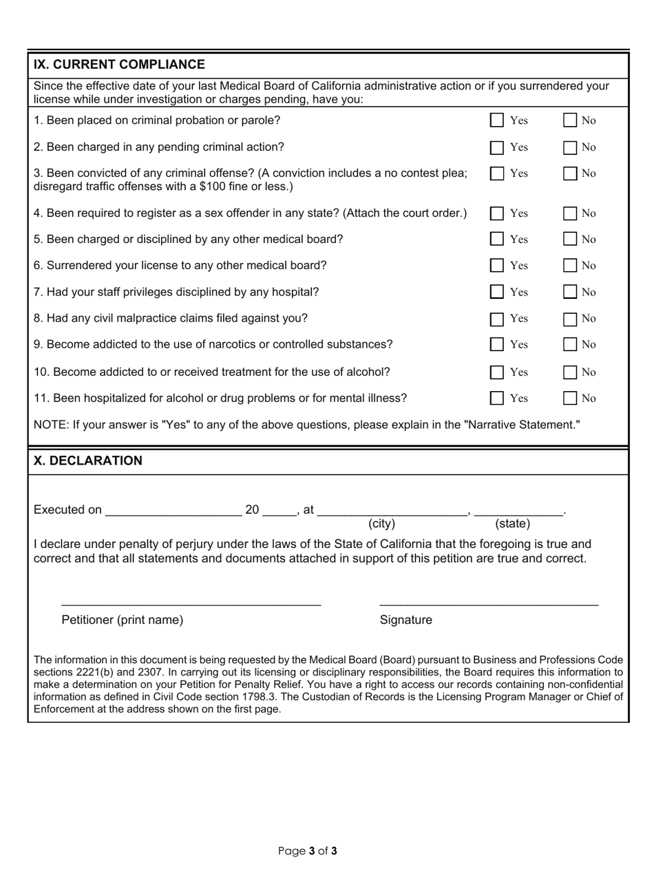 Form DG-39C Petition for Penalty Relief - California, Page 3
