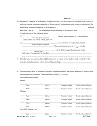 Form CC-GN-001 Petition for Guardianship of Minor - Maryland, Page 3