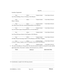 Form CC-GN-001 Petition for Guardianship of Minor - Maryland, Page 4