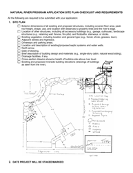 Form PR8031 &quot;Natural River Program Zoning Permit Application&quot; - Michigan, Page 2