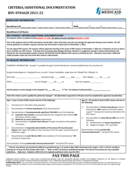 Standardized One Page Pharmacy Prior Authorization Form - Rsv-Synagis - Mississippi, Page 3
