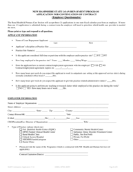 Application for Continuation of Contract - New Hampshire State Loan Repayment Program - New Hampshire, Page 6