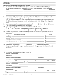 Form NHJB-2165-PE Petition for Guardian of Incapacitated Person - New Hampshire, Page 2
