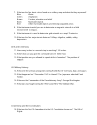 Jpa in-Ranks Inspection Worksheet With Answers - Jrotc, Page 3
