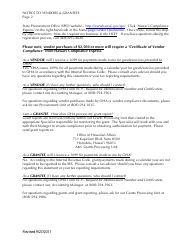 OHA Form W-9 Request for Identification Number and Certification - Hawaii, Page 3