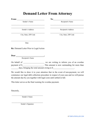 Document preview: Demand Letter From Attorney Template