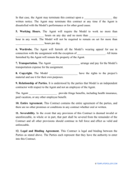 Model Contract Template, Page 2
