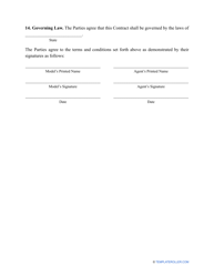 Model Contract Template, Page 3