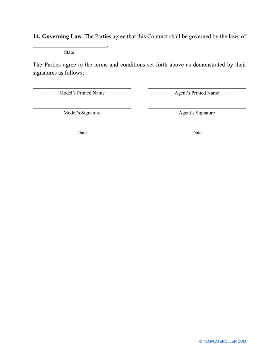 Model Contract Template, Page 3
