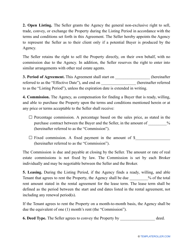 Open Listing Agreement Template, Page 2