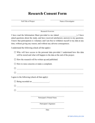 Document preview: Research Consent Form