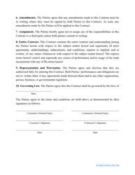 Roofing Contract Template, Page 2