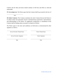 Snow Removal Contract Template, Page 5