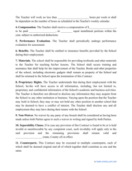 Teaching Contract Template, Page 2