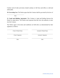Virtual Assistant Contract Template, Page 3