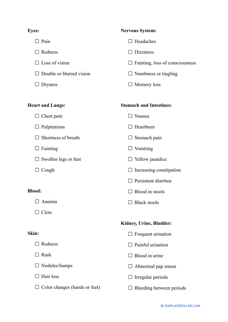 Medical History Form - Fill Out, Sign Online and Download PDF ...