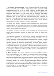 Management Agreement Template, Page 6