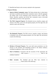 Separation Agreement Template, Page 2