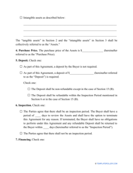 &quot;Asset Purchase Agreement Template&quot;, Page 2