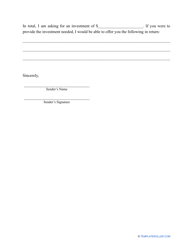 Investment Letter Template, Page 2