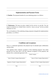 &quot;Marketing Proposal Template&quot;, Page 3