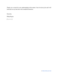 Sample Resignation Letter Effective Immediately, Page 2