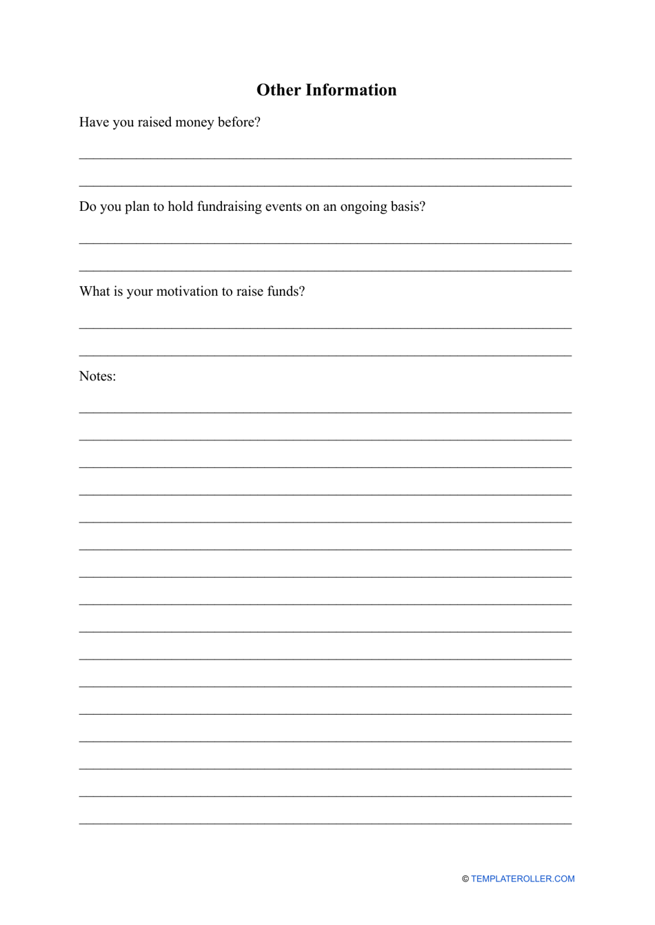 Fundraising Proposal Template, Page 3