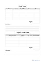 Budget Proposal Template, Page 2