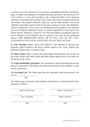 Buyer Agent Agreement Template, Page 5