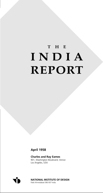 The India Report - Charles and Ray Eames