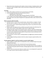 Covid-19: Guidance for Congregate Settings - New York City, Page 3