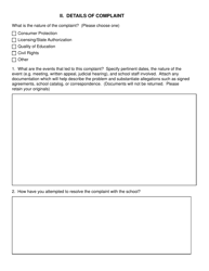 Student Complaint Form - Wyoming, Page 2