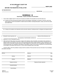 Form RW1137 Small Estate Petition for Administration - Maryland, Page 3