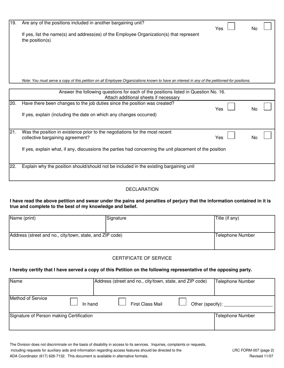 Dlr Form 007 - Fill Out, Sign Online And Download Fillable Pdf 