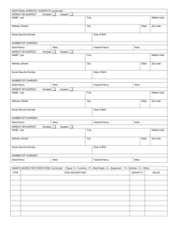 Form SHP-182E Missouri Marijuana Eradication Seizure Report - Missouri, Page 2