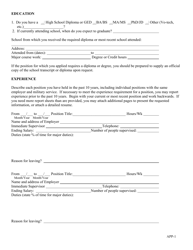 Form APP-1 Application for Employment - Kansas, Page 2