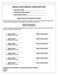 Form DA2054 Driver Authorization Form - Louisiana, Page 2