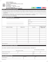 Document preview: Form MO300-0026 Mileage Reimbursement Request - Missouri