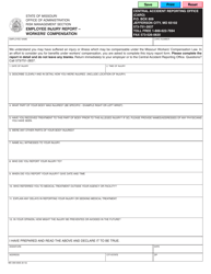 Document preview: Form MO300-0303 Employee Injury Report - Workers' Compensation - Missouri